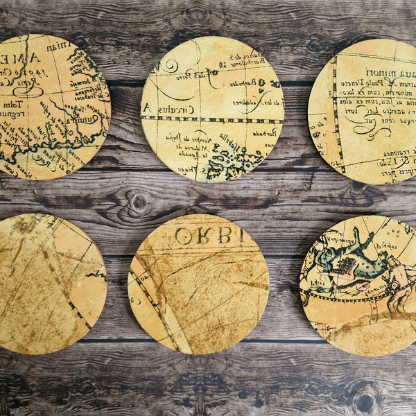 Decoupage Coasters Etsy