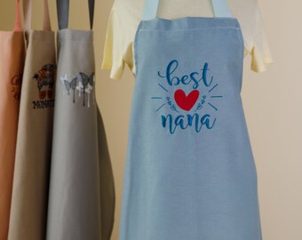 Grandmom Apron - Thanksgiving Autumn apron - Apron hostess gift - Baking party gift - Kitchen apron great gift for her