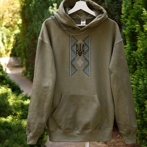 Ukrainian embroidery hoodie - men&#39;s and women&#39;s embroidered Hoodies - Ukrainian Traditional Ornament Hoodie With Embroidery