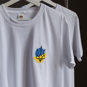 Stand with Ukraine shirt - Ukrainian embroidered shirt - Ukrainian flag t shirt