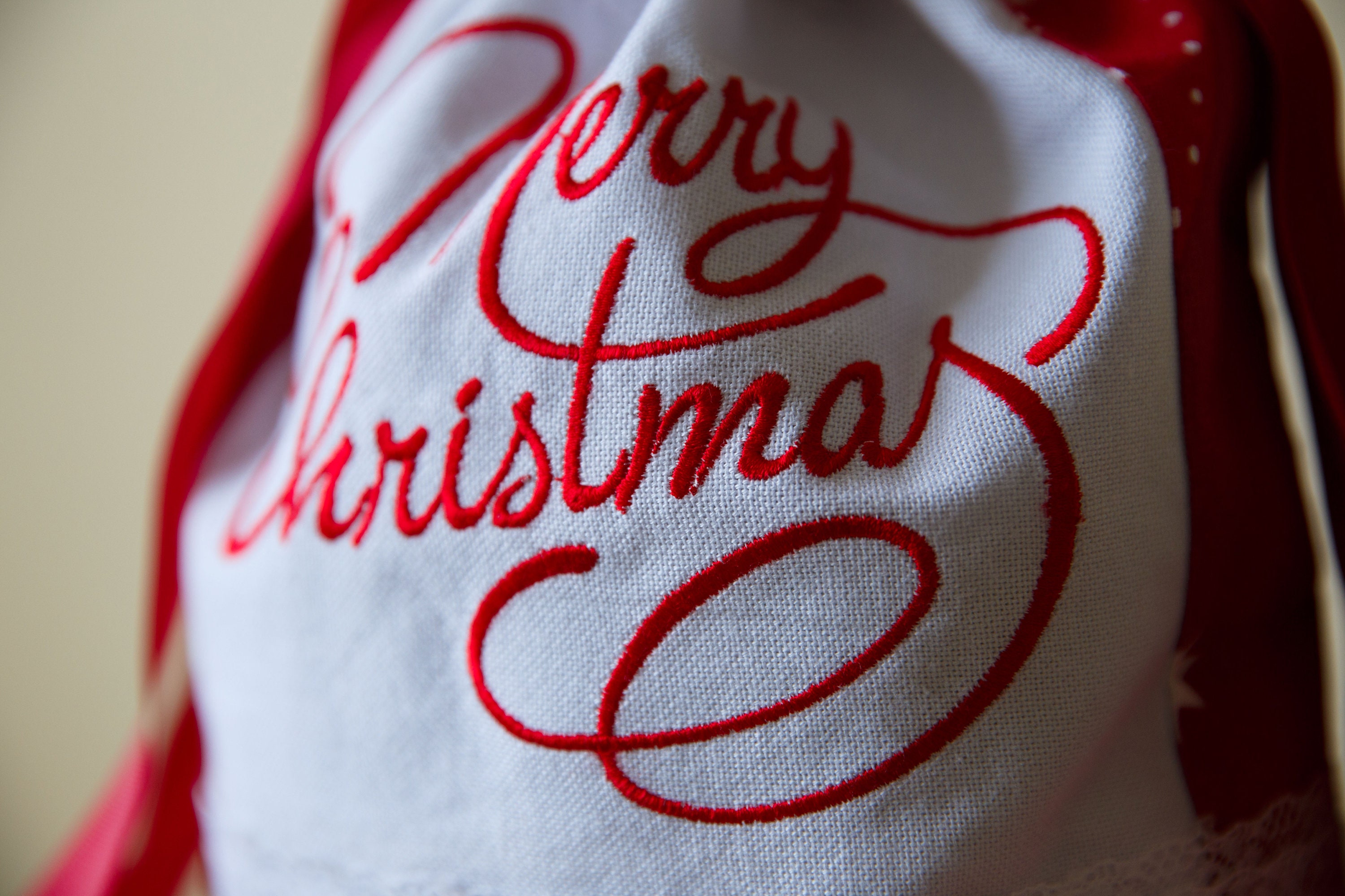 Christmas santa sack Cotton christmas bag Christmas | Etsy