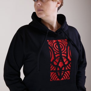 Ukrainian embroidered hoodie  - Women&#39;s Trendy Hoodies - Black women&#39;s embroidery sweater