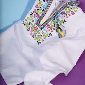 Embroidered vyshyvanka for boys - Ukrainian vyshyvanka for boys - Ukrainian Sorochka - Shirt Embroidery