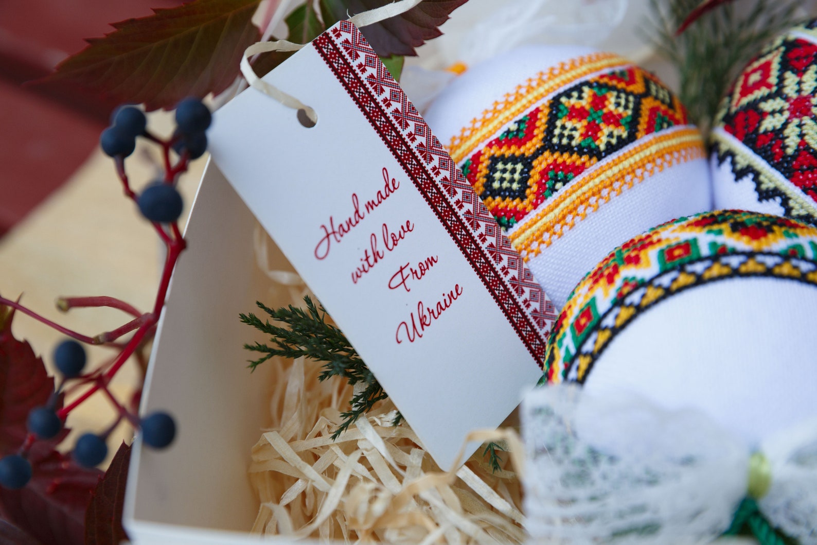 Holiday Decor Ukrainian Christmas Ornaments Set of 3 - Etsy