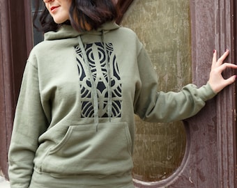 Embroidered Tryzub Hoodie - Ukrainian Heritage, Soft Comfort