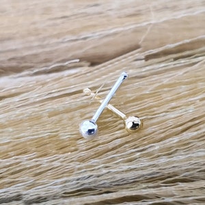 925 Silver Ball Nose Piercing Nose Stud Plug Piercing