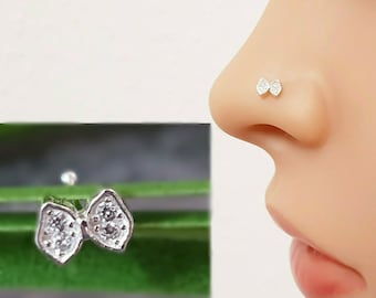 925 Sterling Silver Loop Nose Piercing Nose Stud Nose Ring Plug Nose Stud Piercing Ring