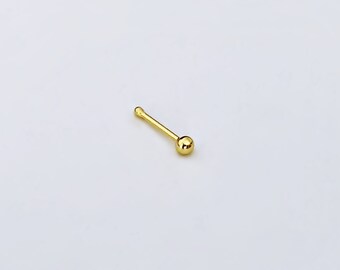 925 Silber Nasenpiercing Mit Zirkonia,diamantiert 2,0 Mm Nasenstecker Spirale Kugelstift - Foto 8