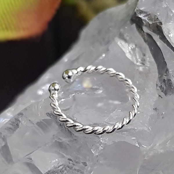 925 Sterling Silber gefälschter Septum Ring Faux Fake Klemmen Nasenpiercing Nasenring Piercing Helix Ring  Nose Piercing