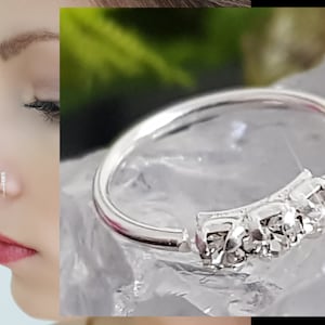 925 Sterling Silver Nose Ring Nose Piercing Nose Stud Nose Ring Plug Piercing Ring Nariz Nez