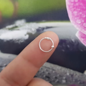 925 Sterling Silver Nose Ring Nose Ring Nose Piercing Nose Stud Plug Piercing Ring Nariz Nez image 6