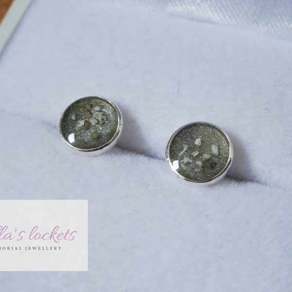 Cremation earrings, ashes earrings, keepsake, cremation jewellery, pet,