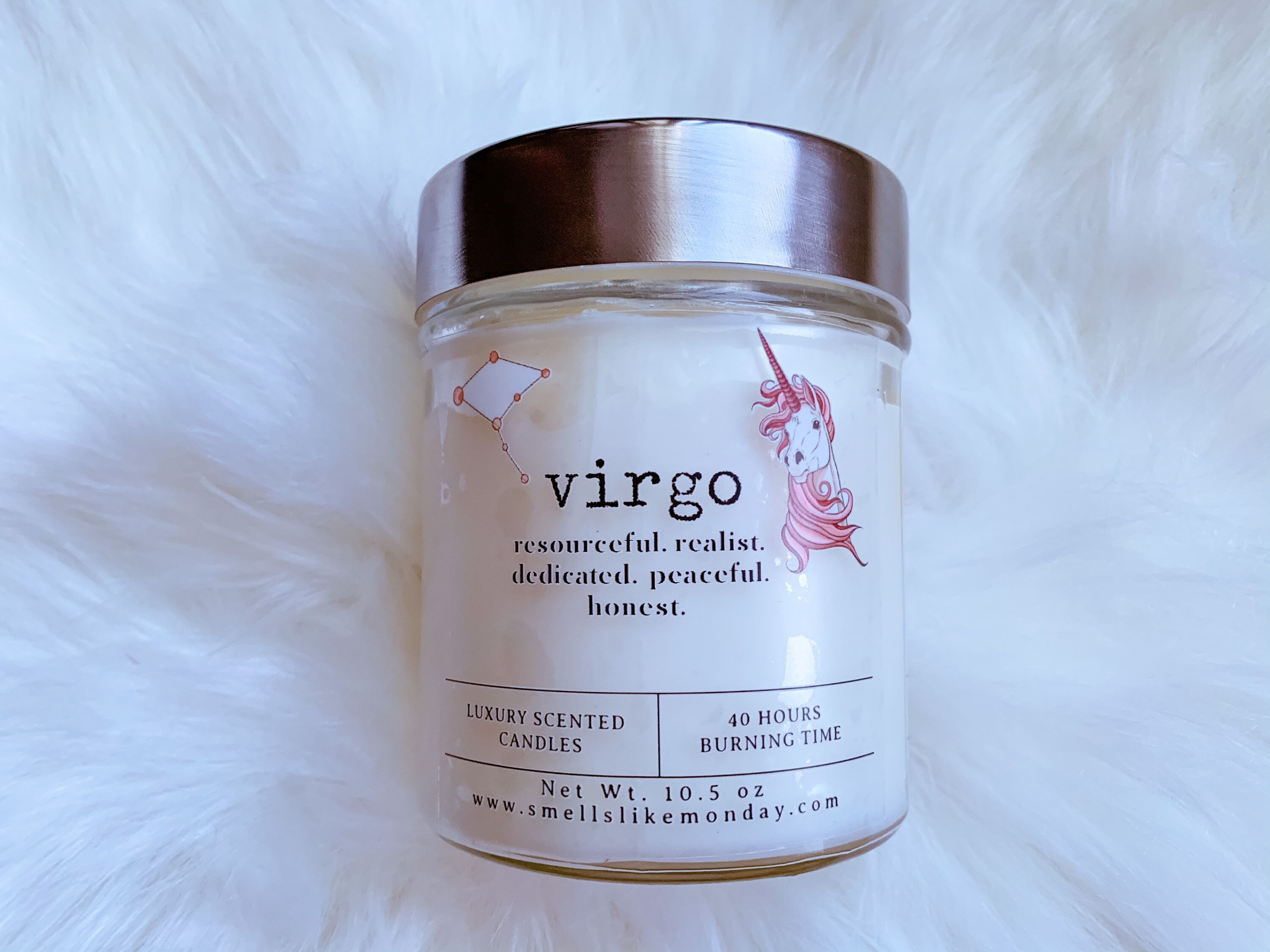 Virgo Gift Astrology Candle August September Birthday Gift Etsy