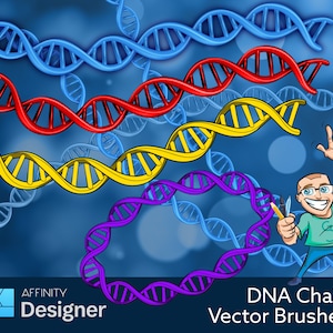 3 DNA Vector Brushes for Affinity Designer