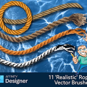 11 &#39;Realistic&#39; Rope Vector Brushes for Affinity Designer