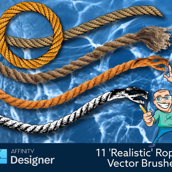 11 'Realistic' Rope Vector Brushes for Affinity Designer