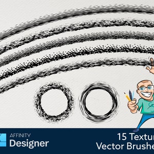 15 Textures and Frames - Vector Brushes for Affinity Designer