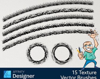 15 Textures and Frames - Vector Brushes for Affinity Designer