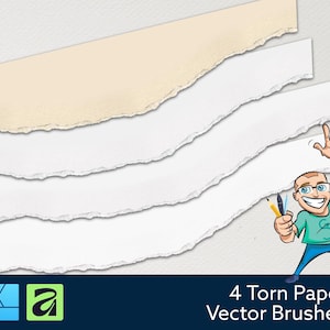 Torn Paper Vector Brushes - Affinity Designer