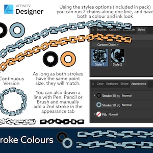 Comic Book Chain Vector Brushes for Affinity Designer image 5