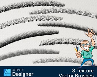 8 Texture Line - Vector Brushes for Affinity Designer