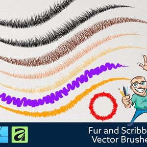 Fur, Grass & Scribble - Vector Brushes for Affinity Designer