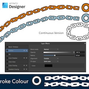 Comic Book Chain Vector Brushes for Affinity Designer image 7