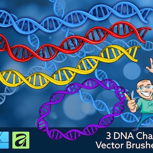 3 DNA Vector Brushes for Affinity Designer
