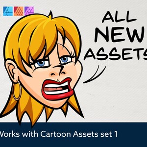 Cartoon Faces and Hands Vector Assets 2 Affinity image 8