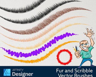 Fur, Grass & Scribble - Vector Brushes for Affinity Designer