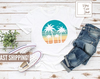 Palm Tree Shirt - Tropical Island Tee - Summer Holiday Shirt - Summer Vacation Gift - Palm Beach Summer Shirt - Hawaii Shirt - Girls Trip