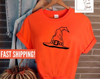 Halloween Witch Shirt - Witch Hat Shirt - Halloween Gifts for Women - Hocus Pocus Shirt - Magic Shirt - Halloween Party Costumes