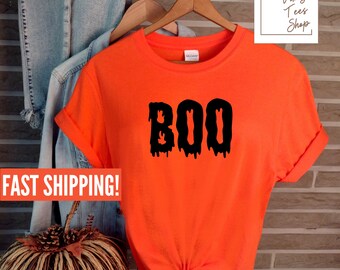 Halloween Boo Shirt - Girl Halloween Shirt - Halloween Gifts for Women - Boo Shirt for Women - Funny Halloween Boo Shirt