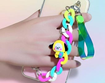 Phone Charms , Kpop BTS Army Gift Keychain, Strap Handle Lanyard