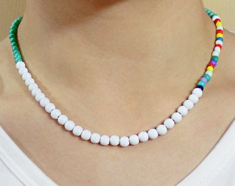 ★BTS RM 着用★【usite】White Pearl Mix Necklace il_1080xN.5807640632_naep.jpg