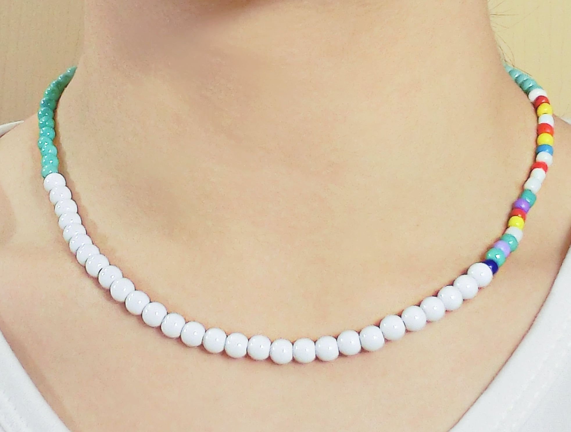 [HARANG] ★BTS 着用★ Pearl Point Gemstone Beads Necklace JUNGKOOK PTD Pearl Necklace – BTS ARMY GIFT SHOP