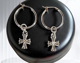 BTS Jimin Inspired Earrings, BTS Jimin Cross Style Earrings