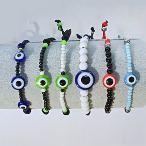 Evil Eye Bracelet, Women Men Beaded Bracelet