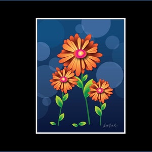 July 1 Bright Flowers note cards - Summer Colors