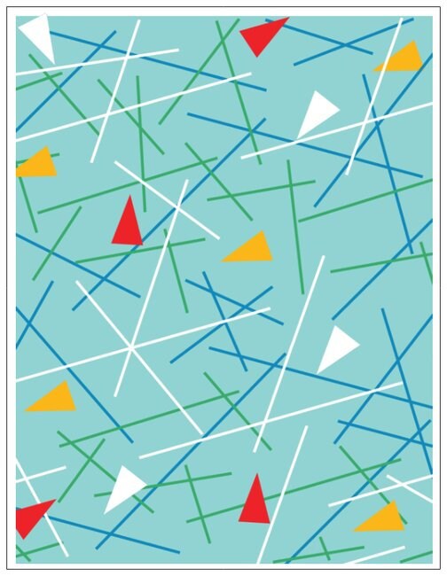 Mid Century Modern Cards 5pack, Blank Inside. Etsy