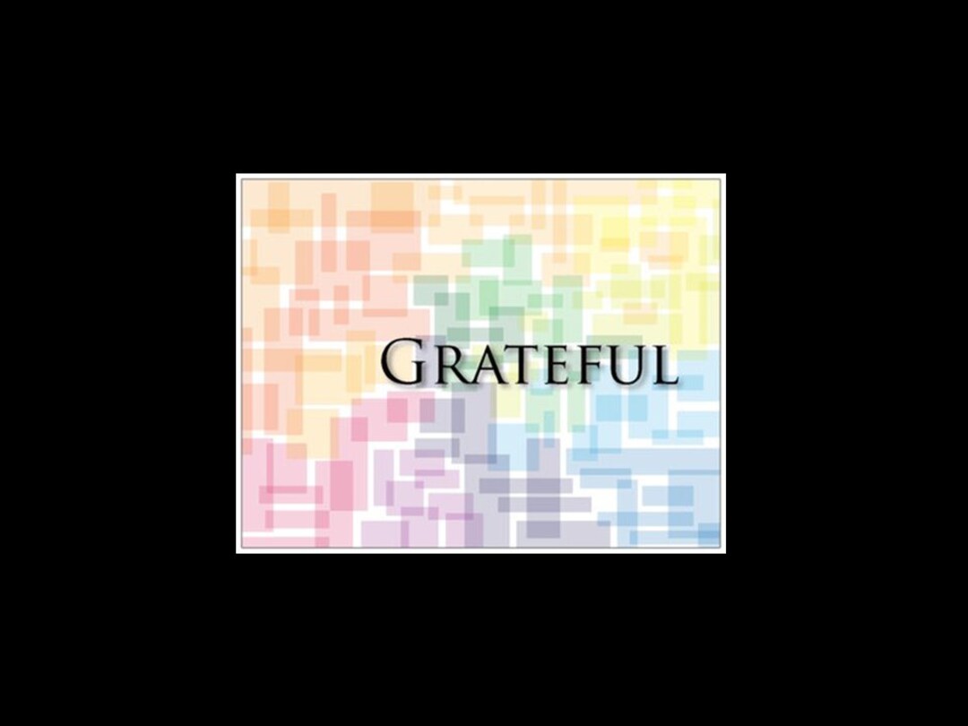 Grateful Color Block - Etsy