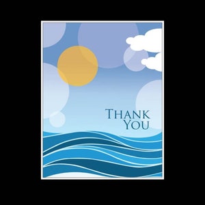 FOUR CARDS - Thank You sea side