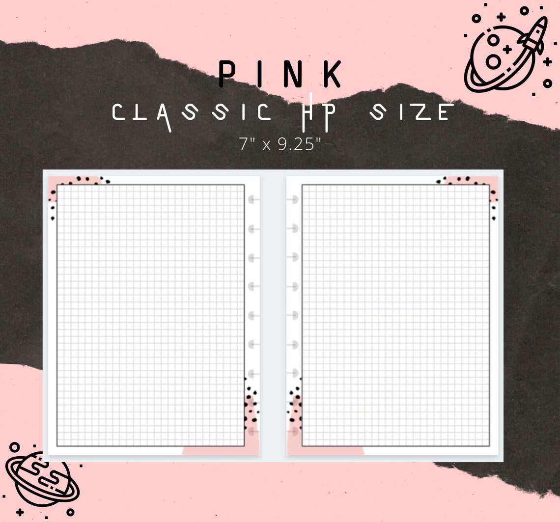 Pink: Style Inserts DAILY TIMED SCHEDULE Classic Happy | Etsy