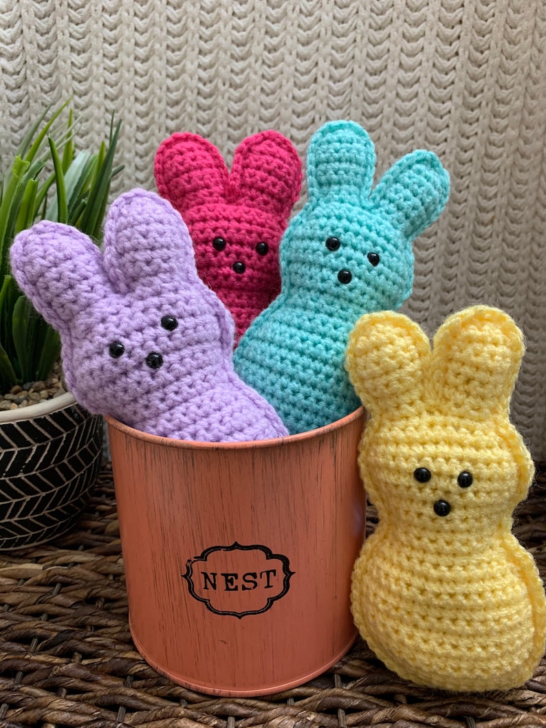 Crochet peeps crochet bunny peeps peeps for Easter | Etsy