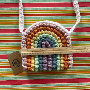 CROCHET PATTERN the maggie bag crochet rainbow bag crochet bag crochet purse crossbody bag crochet boho bag digital download image 5
