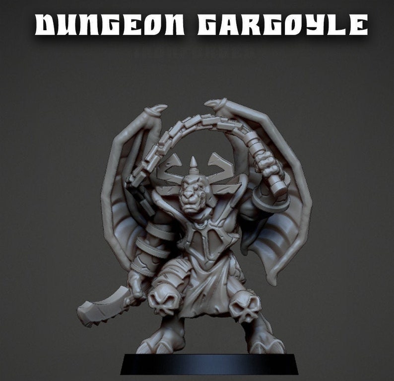 28mm Gargoyle Dnd Miniatures Dungeons & Dragons Miniatures Etsy