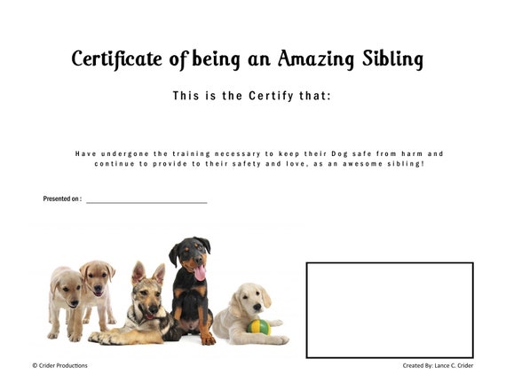 Gift Certificate - Dog's Best Friend Training