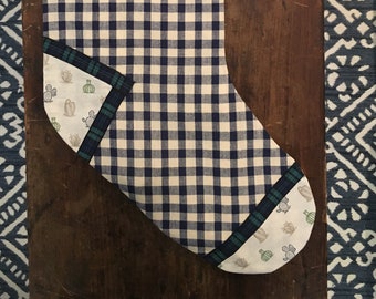 One-of-a-kind Fabric Christmas Stocking