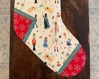 One-of-a-kind Fabric Christmas Stocking