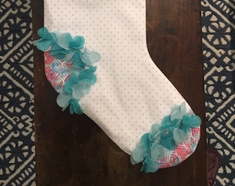 One-of-a-kind Fabric Christmas Stocking